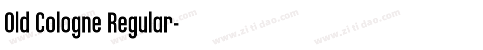 Old Cologne Regular字体转换